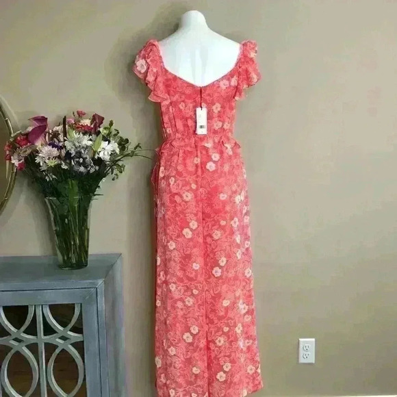 a loves a- Sleeveless  Floral Print Jumpsuit - Picture 6 of 8